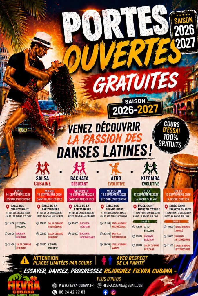 Porte ouverte Fievra Cubana